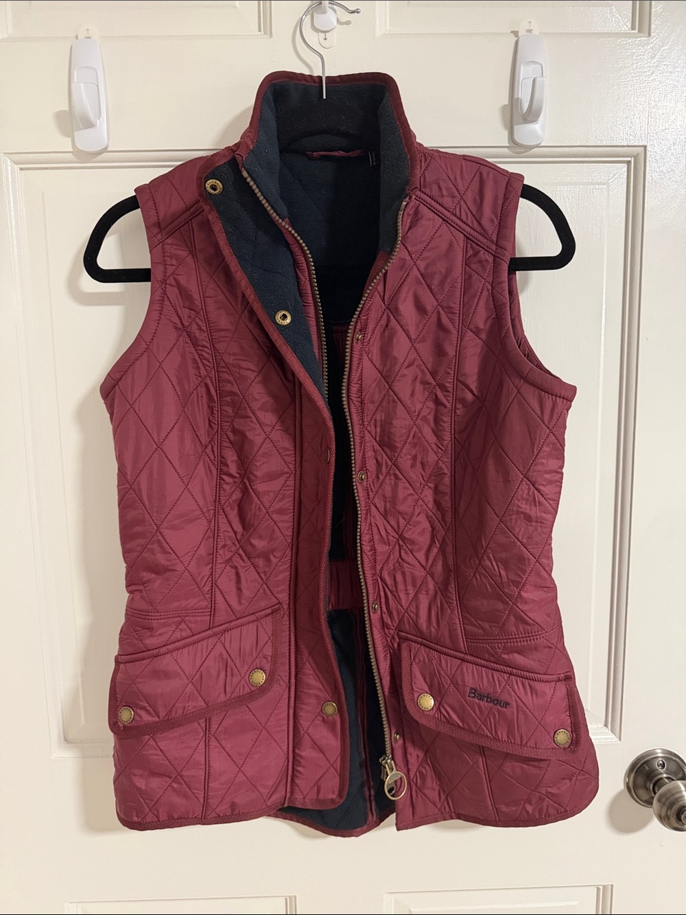 Barbour Cavalry Gilet Vest - burgundy